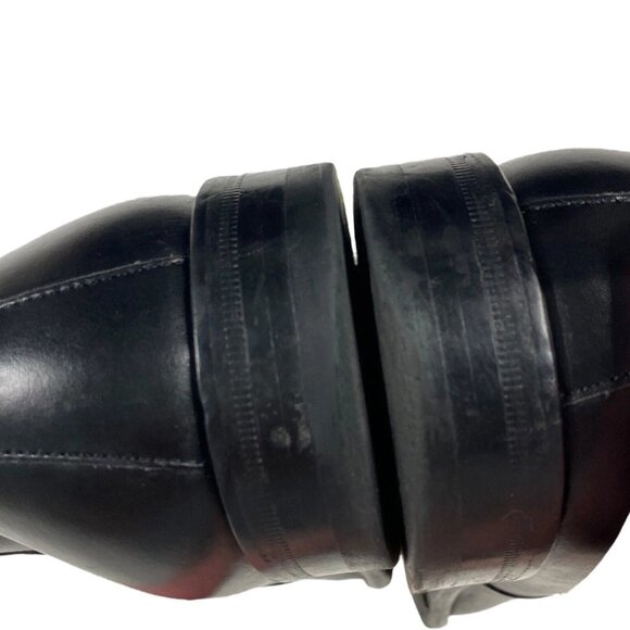 Mezlan Mens Chelsea Ankle Boots Size 11.5 M Shoe Black Leather Pull On Stretch - Picture 2 of 14